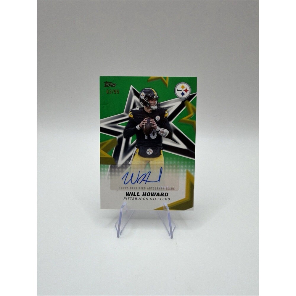 2026 Topps Flagship Will Howard NFL Stars Auto /99